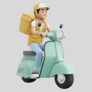 in this image a man deliver a product of order - xtichify.com