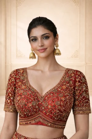 This photo shown that xtichify website provide a Blouse stiching service with a great service facility