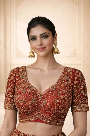 This photo shown that xtichify website provide a Blouse stiching service with a great service facility